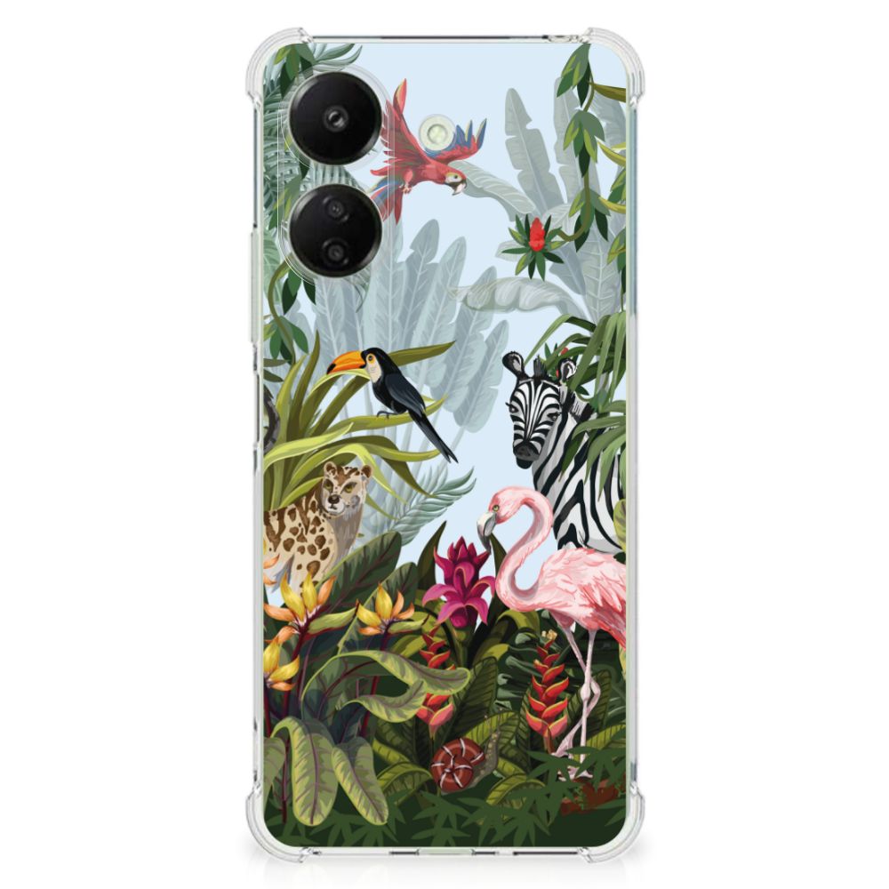 Xiaomi Redmi 13C 4G Case Anti-shock Jungle design voorkant