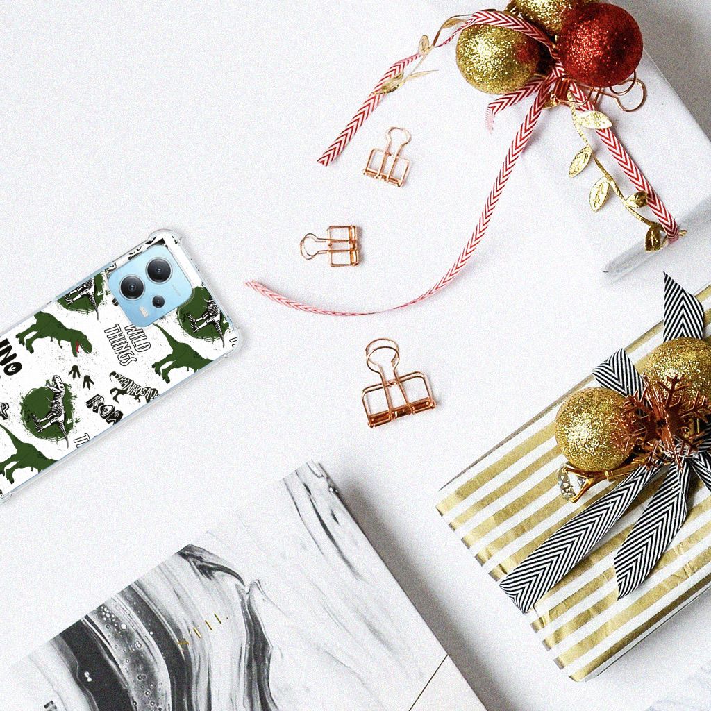 Xiaomi Redmi Note 12 5G Case Anti-shock Dinosaurus bovenaanzicht