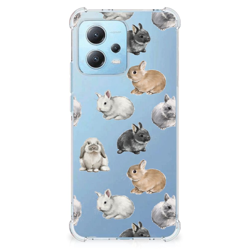 Case Anti-shock voor Xiaomi Redmi Note 12 5G Konijntjes B2C Telecom