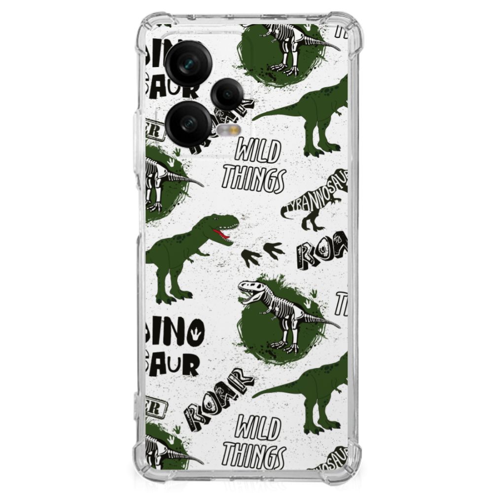 Xiaomi Redmi Note 12 Pro Case Anti-shock Dinosaurus ontwerp voorkant