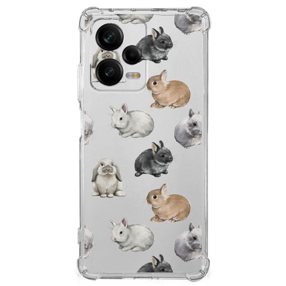 Case Anti-shock voor Xiaomi Redmi Note 12 Pro Konijntjes B2C Telecom