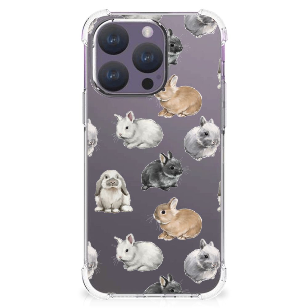 Case Anti-shock voor iPhone 15 Pro Konijntjes B2C Telecom