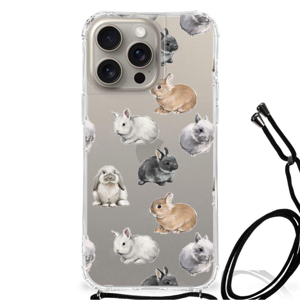 Case Anti-shock voor iPhone 15 Pro Max Konijntjes B2C Telecom