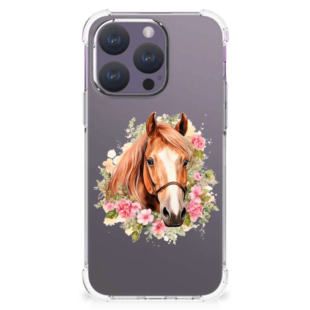 iPhone 15 Pro Case Anti-shock Paard voorkant