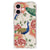 Apple iPhone 16 Case Anti-shock Pink Peacock voorkant