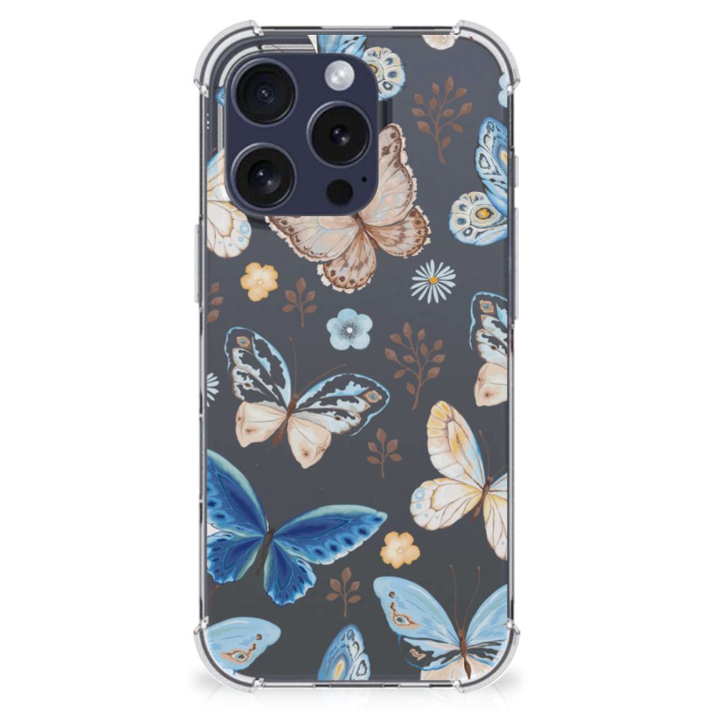 iPhone 16 Pro Max Case Anti-shock Vlinder voorkant ontwerp