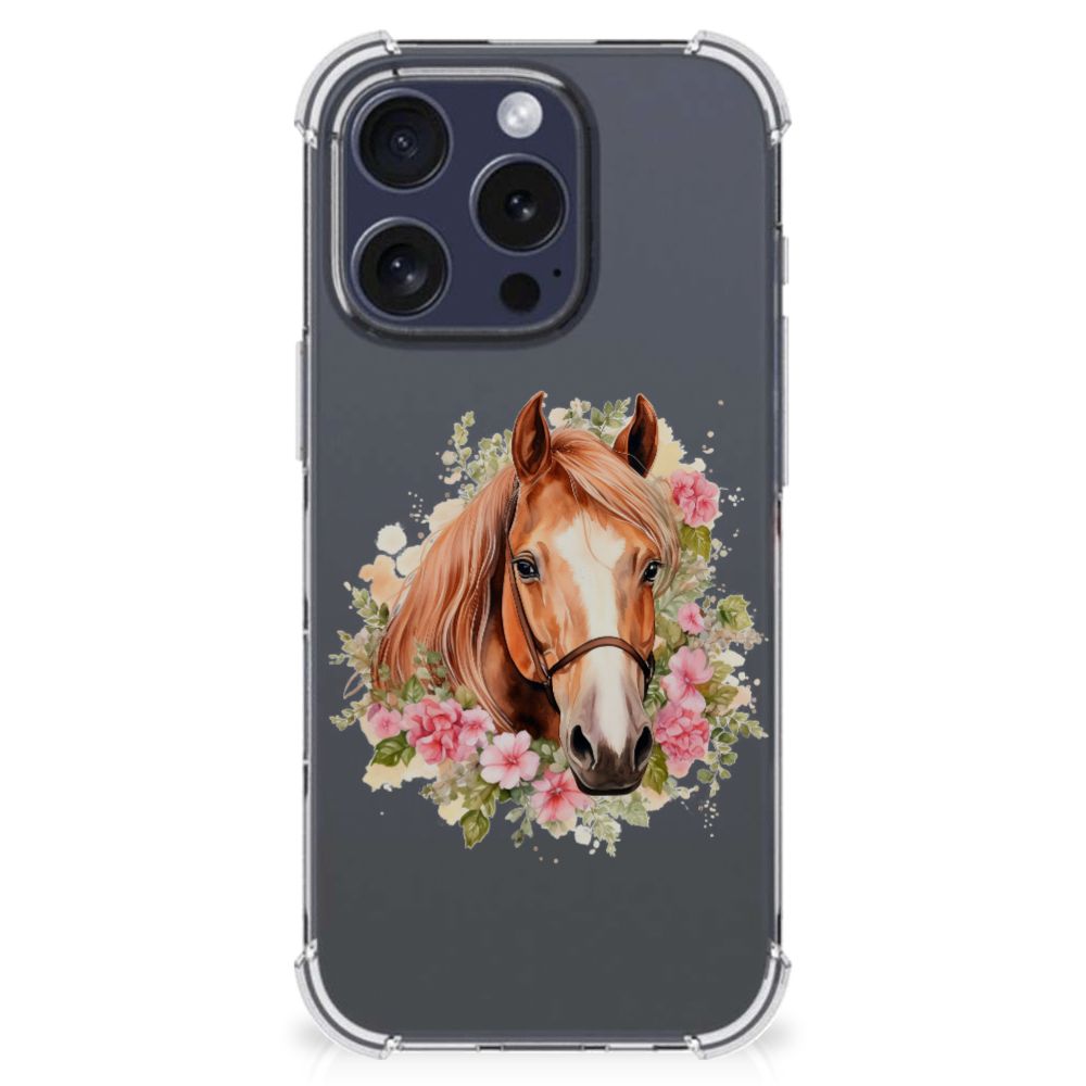 iPhone 16 Pro Case Anti-shock Paard voorkant