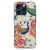Apple iPhone 16 Pro Case Anti-shock Pink Peacock voorkant