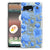 Google Pixel 6A Case voor Google Pixel 6A Flowers Blue achterkant