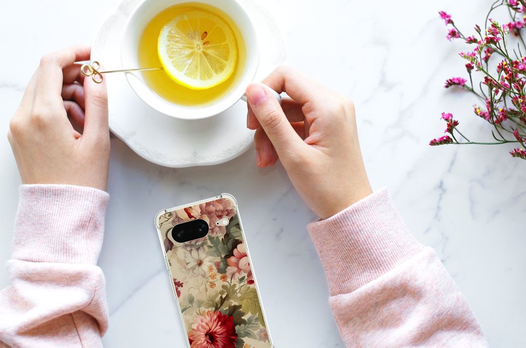 Case voor Google Pixel 8 Bloemen B2C Telecom