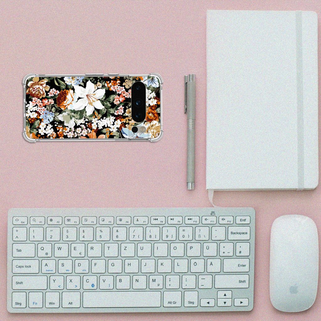 Case voor Google Pixel 8 Pro Dark Flowers B2C Telecom