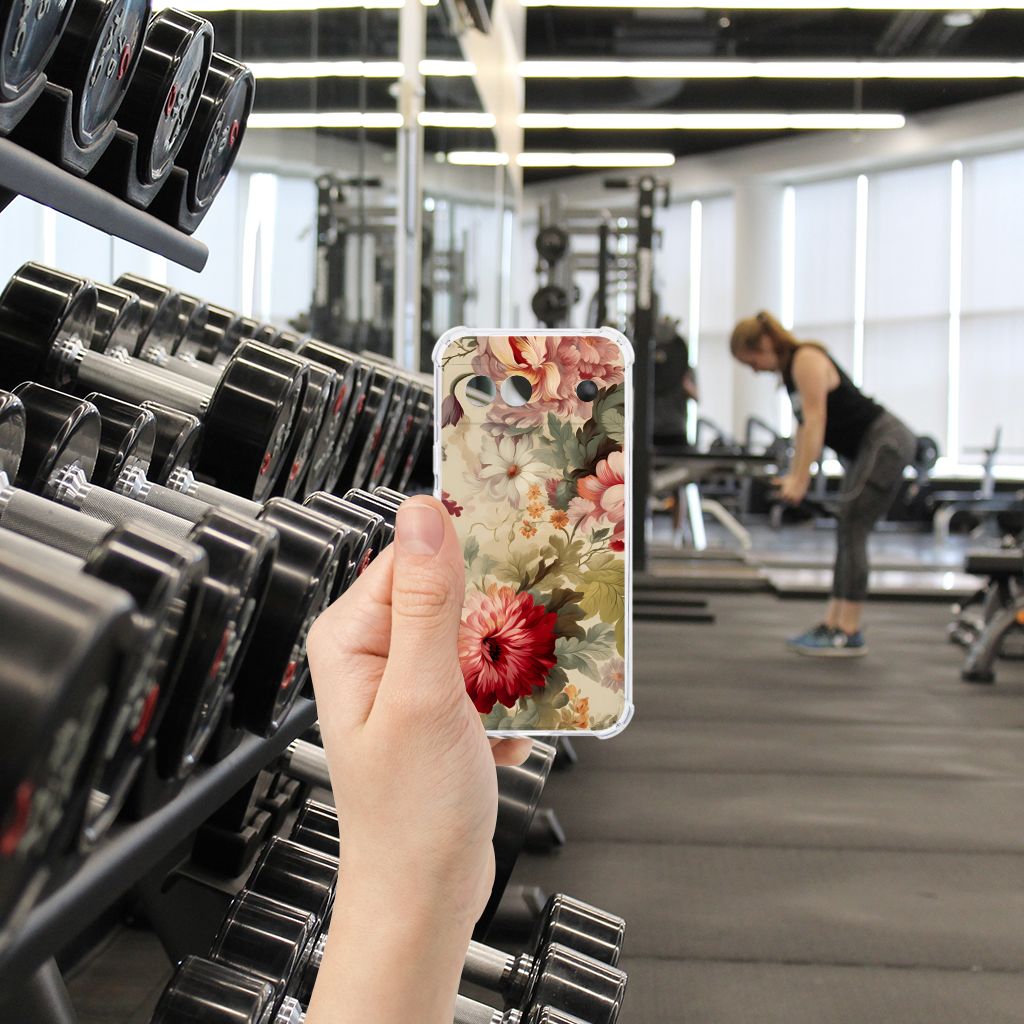 Google Pixel 8A Case voor Google Pixel 8A Bloemen voorkant gym
