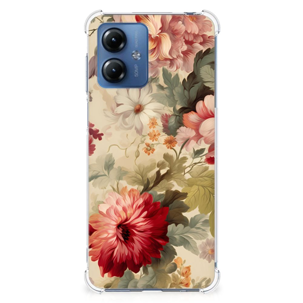 Case voor Motorola Moto G14 Bloemen B2C Telecom