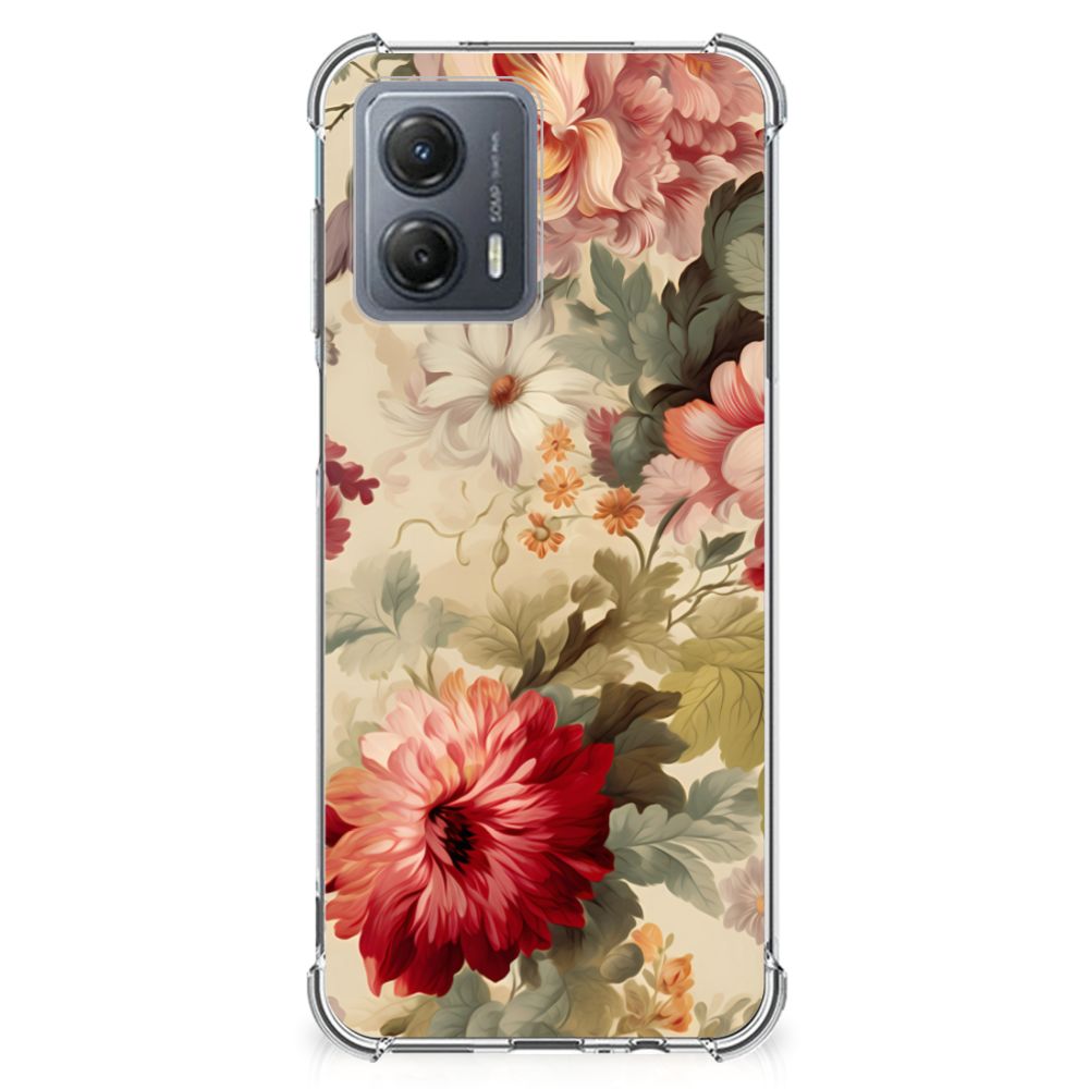 Case voor Motorola Moto G53 Bloemen B2C Telecom