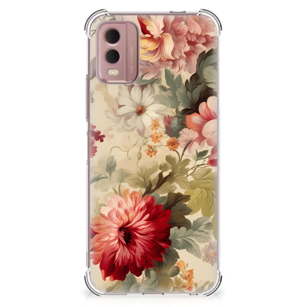 Case voor Nokia C32 Bloemen B2C Telecom