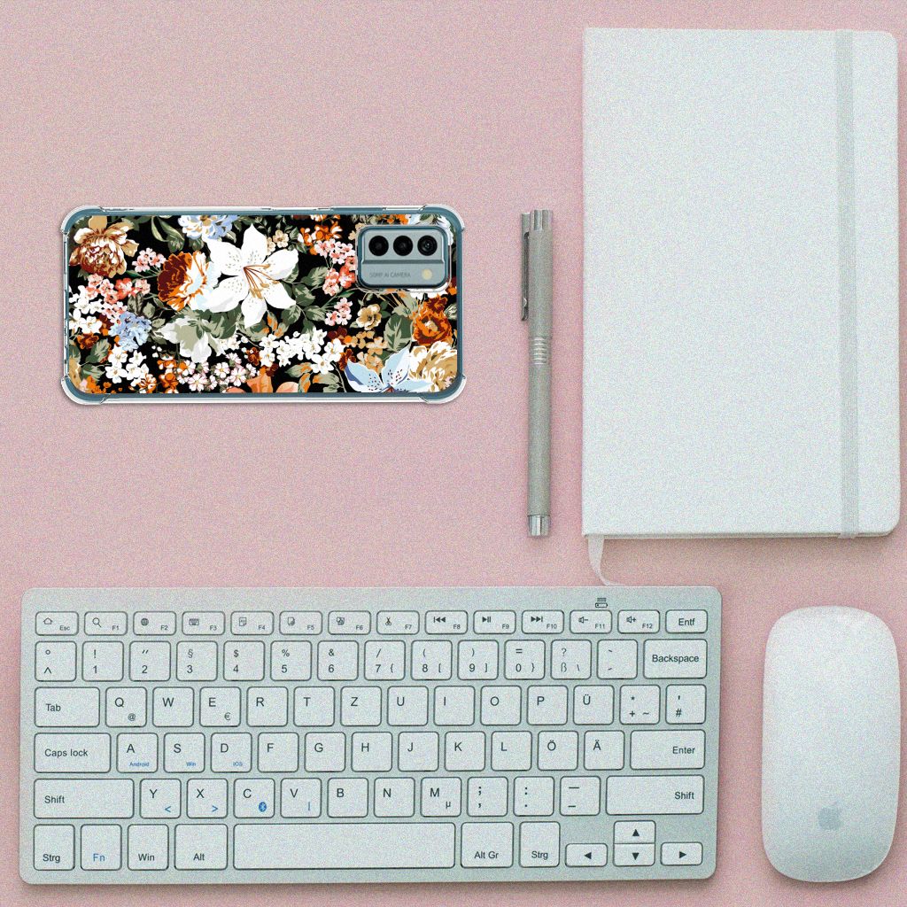 Case voor Nokia G22 Dark Flowers B2C Telecom