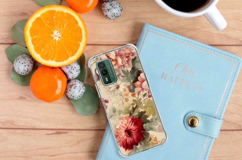 Case voor Nokia XR21 Bloemen B2C Telecom
