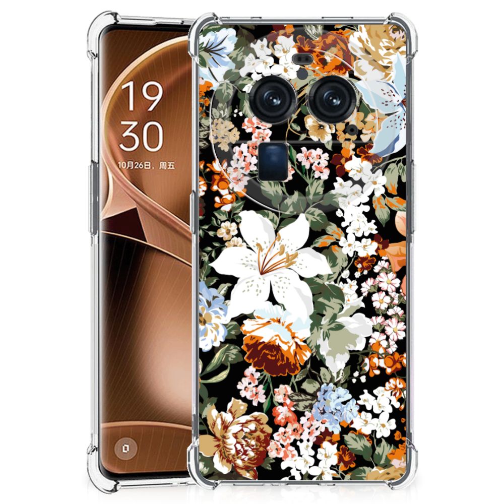 Case voor OPPO Find X6 Pro Dark Flowers B2C Telecom