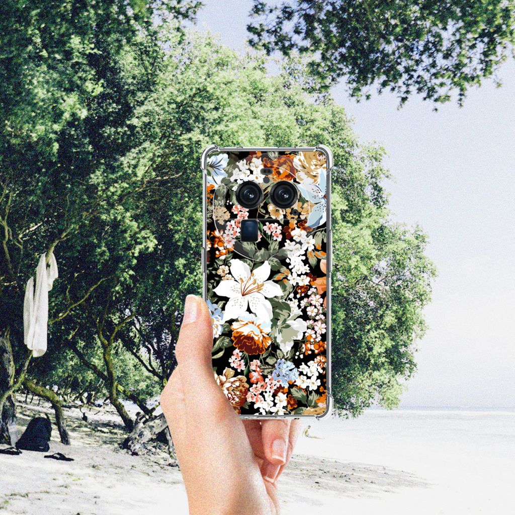 Case voor OPPO Find X6 Pro Dark Flowers B2C Telecom