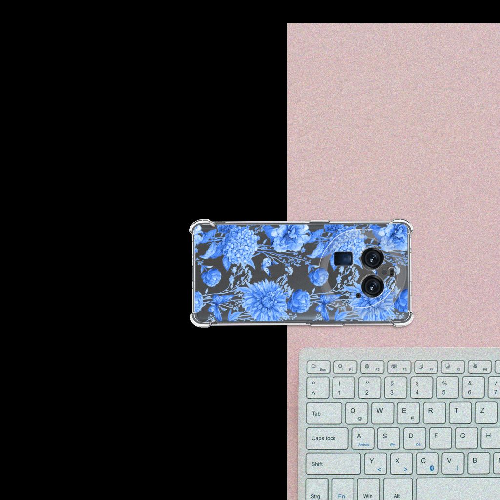 Case voor OPPO Find X6 Pro Flowers Blue B2C Telecom