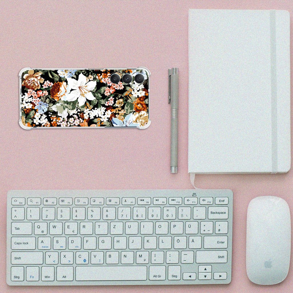 Case voor Samsung Galaxy A05s Dark Flowers B2C Telecom