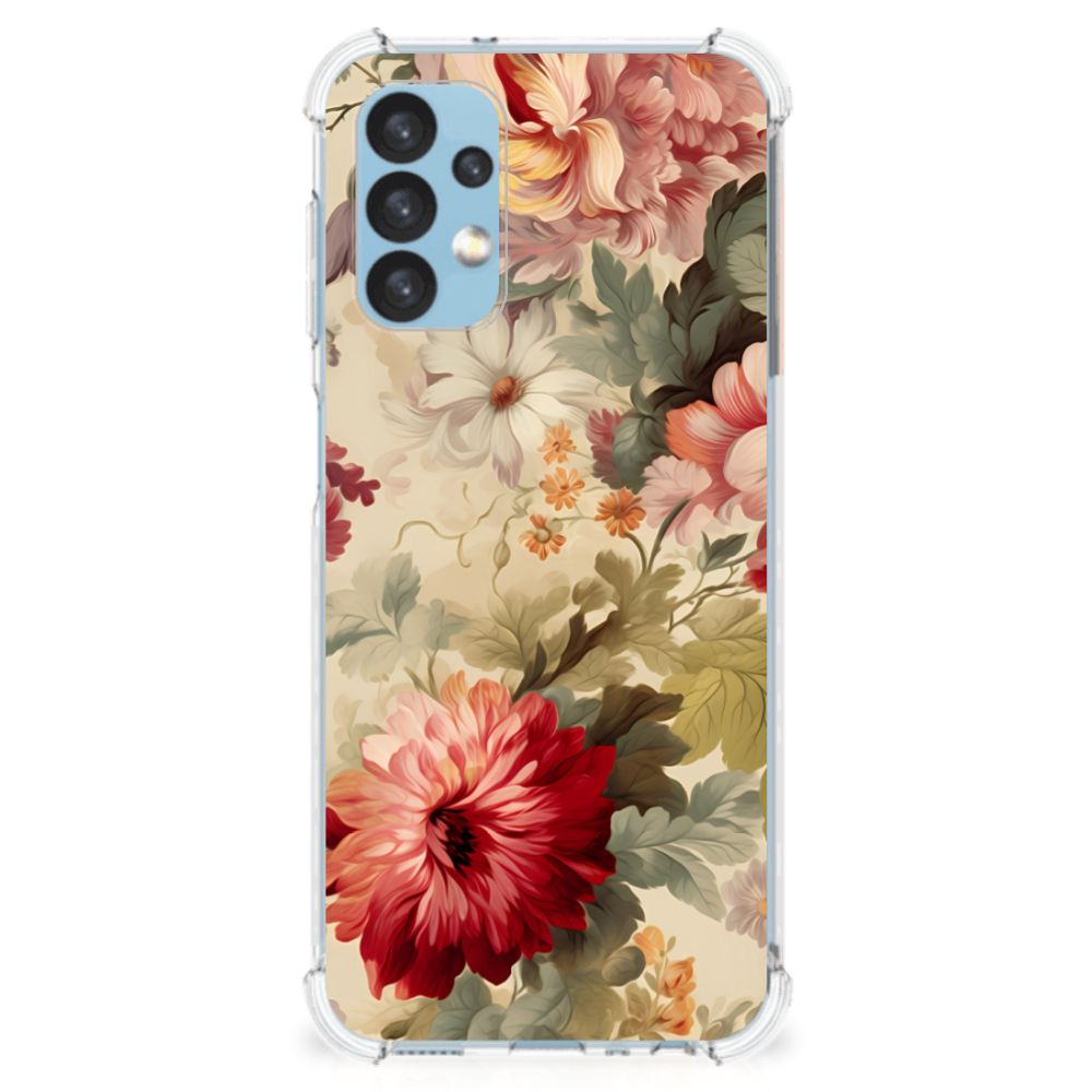 Samsung Galaxy A13 (4G) Case voor Samsung Galaxy A13 (4G) Bloemen achteraanzicht