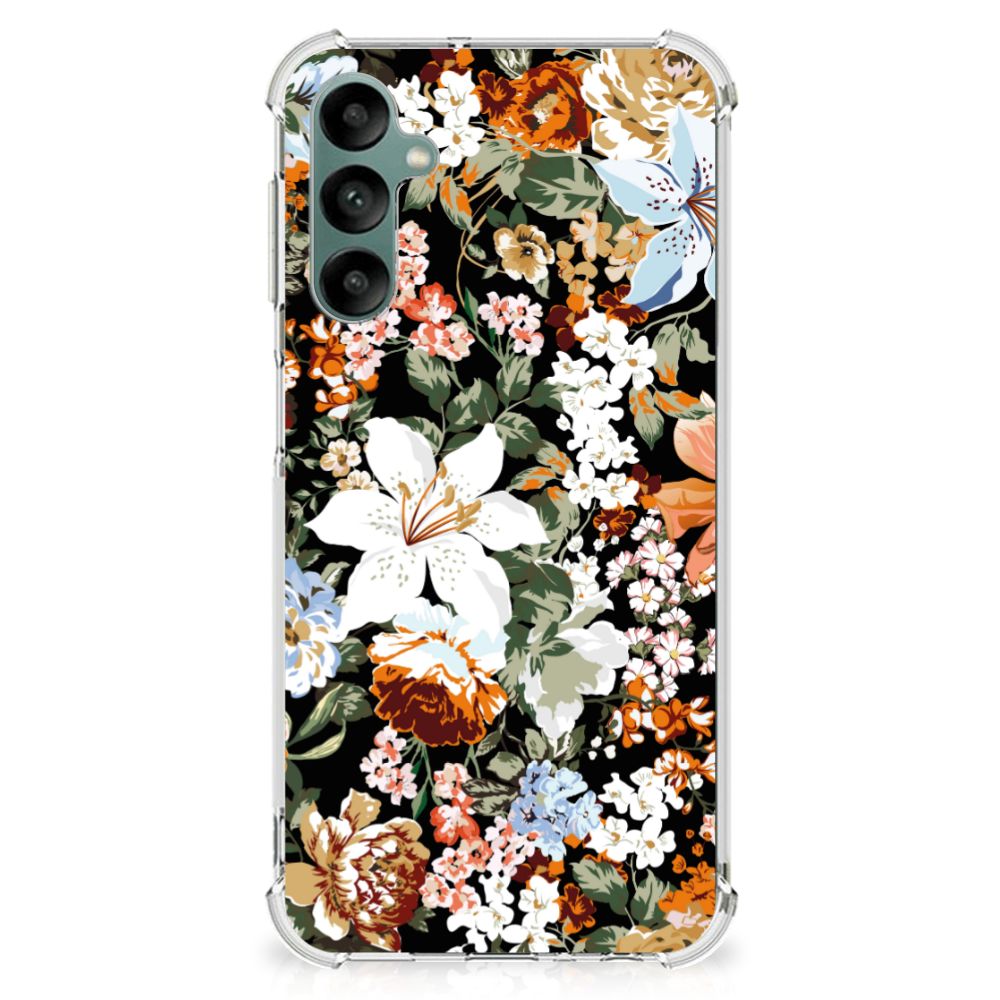 Case voor Samsung Galaxy A24 Dark Flowers B2C Telecom