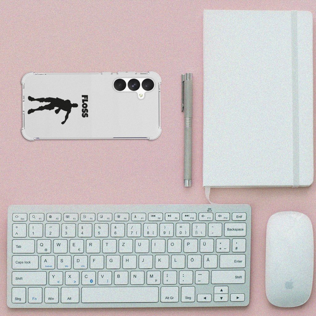 Case voor Samsung Galaxy A35 Dark Flowers B2C Telecom