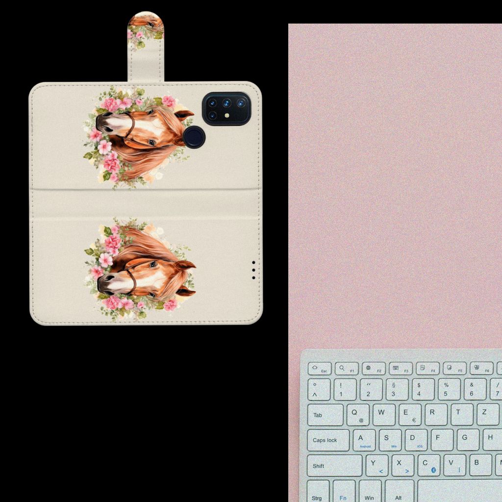 Case voor Samsung Galaxy A53 5G Flowers Blue B2C Telecom