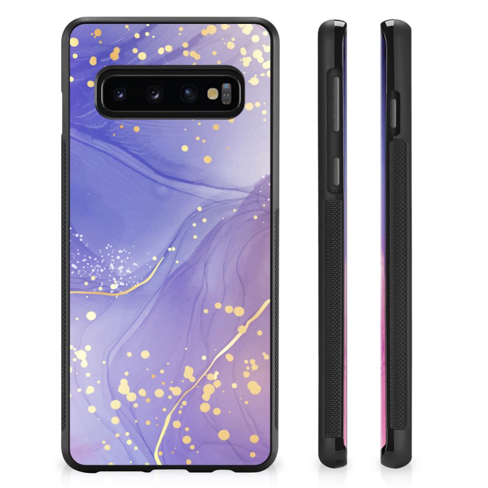 Case voor Samsung Galaxy S10+ Watercolor Paars B2C Telecom