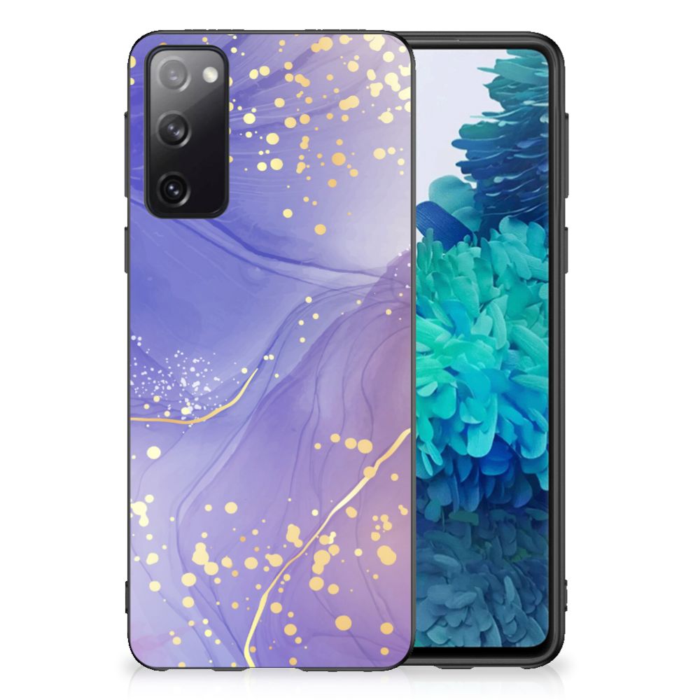Samsung Galaxy S20 case voor Watercolor Paars achterkant design