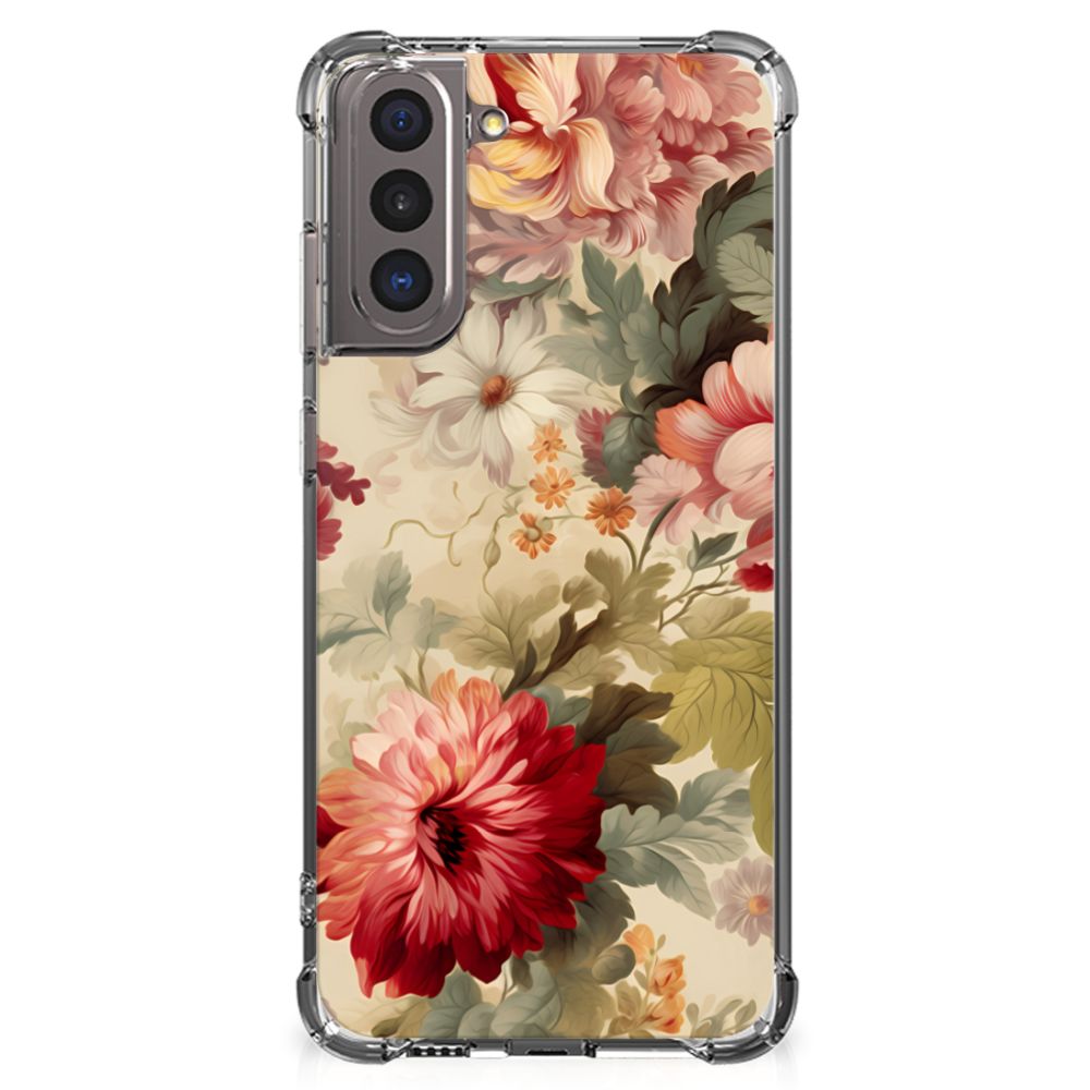 Case voor Samsung Galaxy S21 Bloemen B2C Telecom