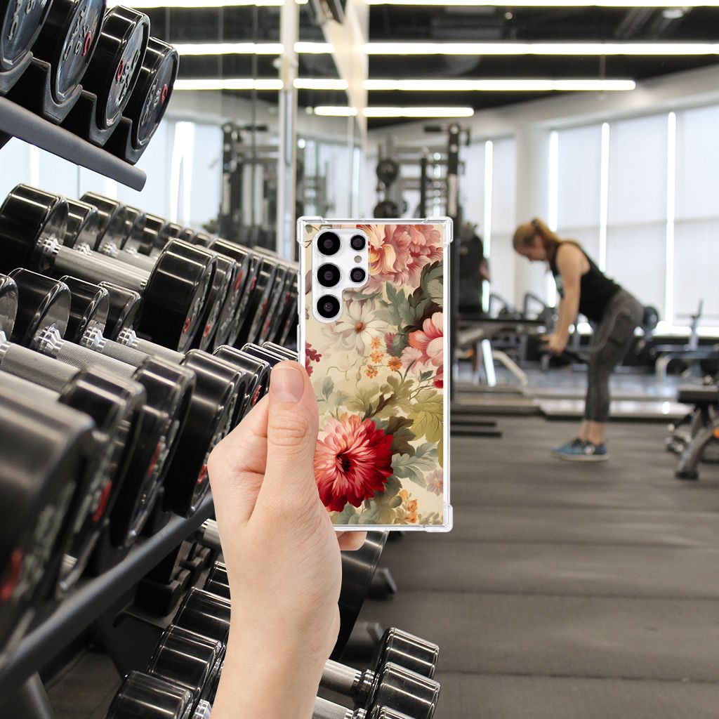 Case voor Samsung Galaxy S22 Ultra Bloemen B2C Telecom
