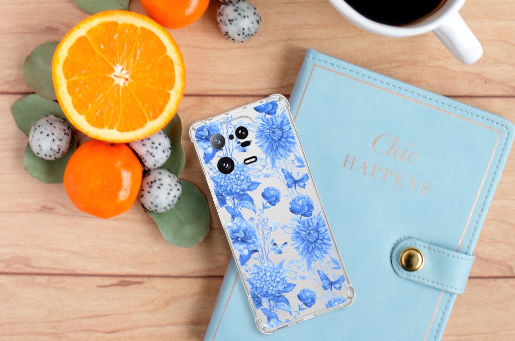 Case voor Xiaomi 13 Pro Flowers Blue B2C Telecom