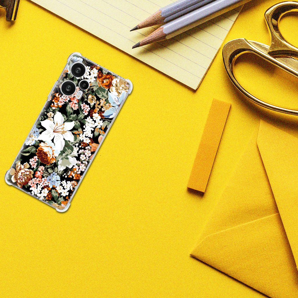 Case voor Xiaomi Poco F5 Dark Flowers B2C Telecom