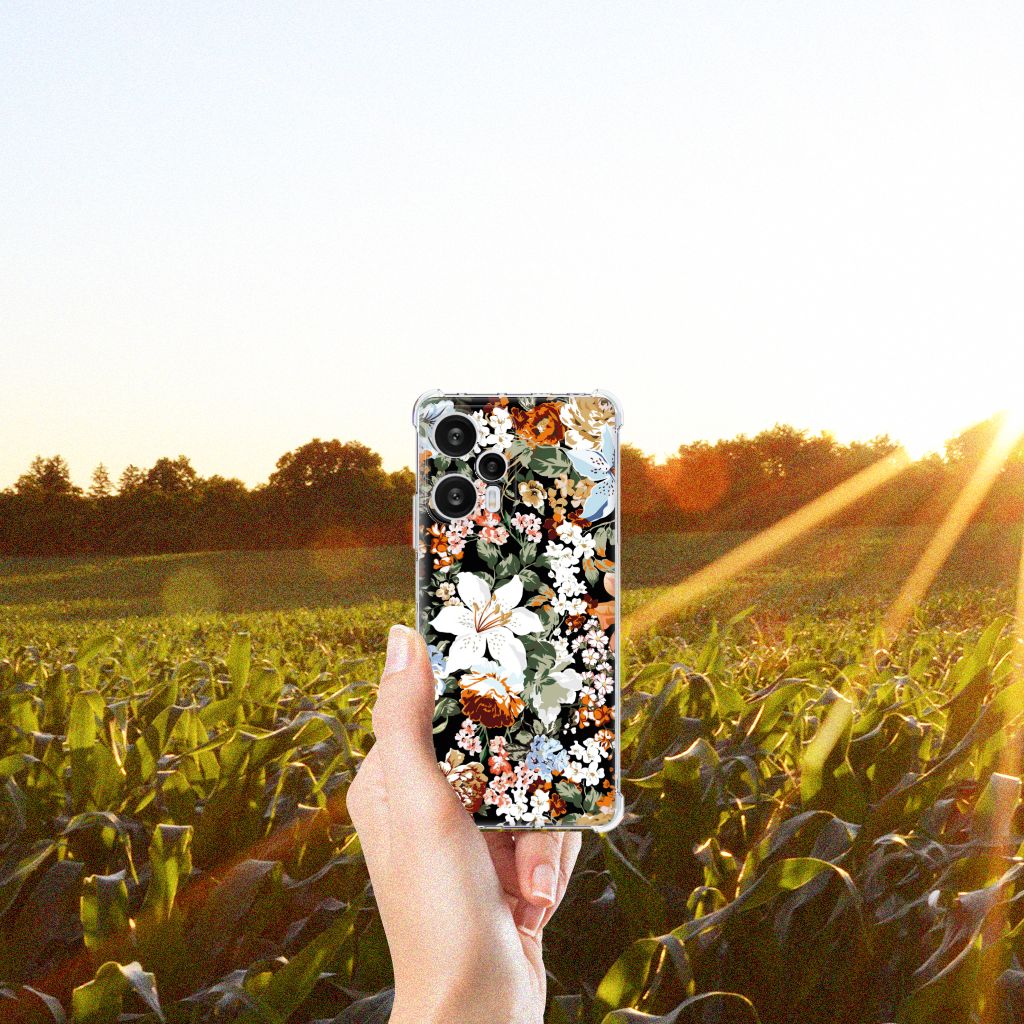 Case voor Xiaomi Poco F5 Dark Flowers B2C Telecom