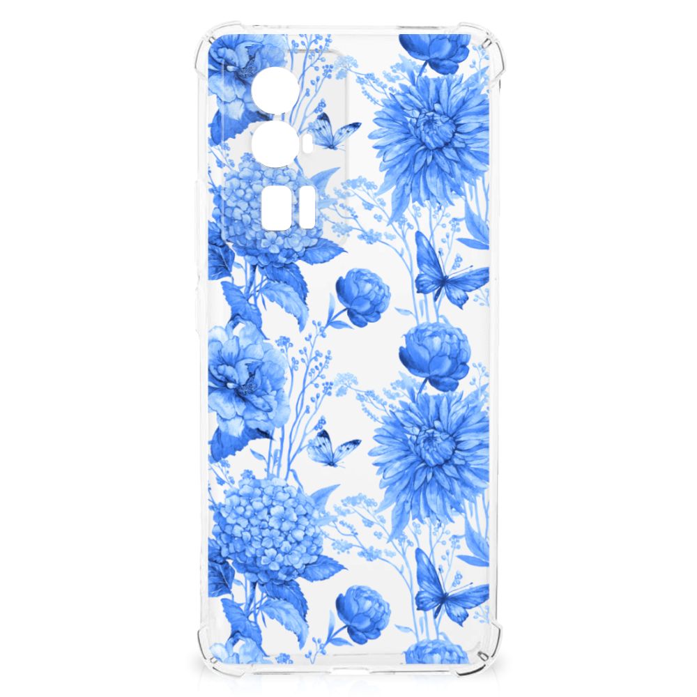 Case voor Xiaomi Poco F5 Pro Flowers Blue B2C Telecom
