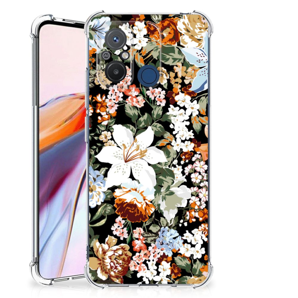 Case voor Xiaomi Redmi 12C Dark Flowers B2C Telecom