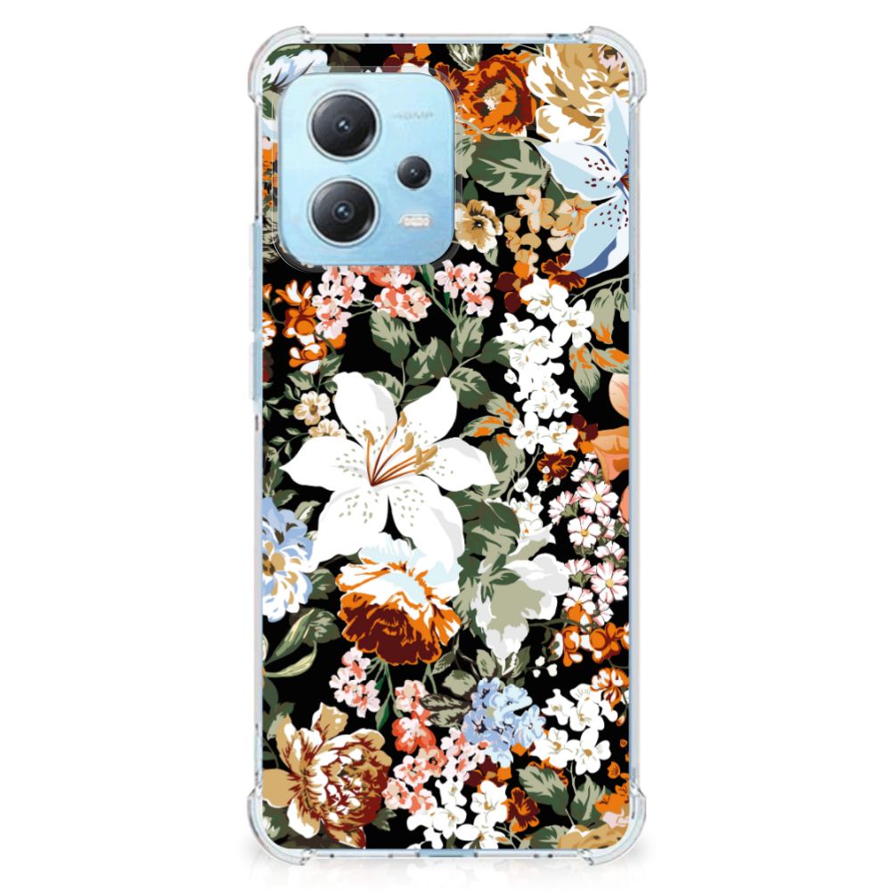 Case voor Xiaomi Redmi Note 12 5G Dark Flowers B2C Telecom
