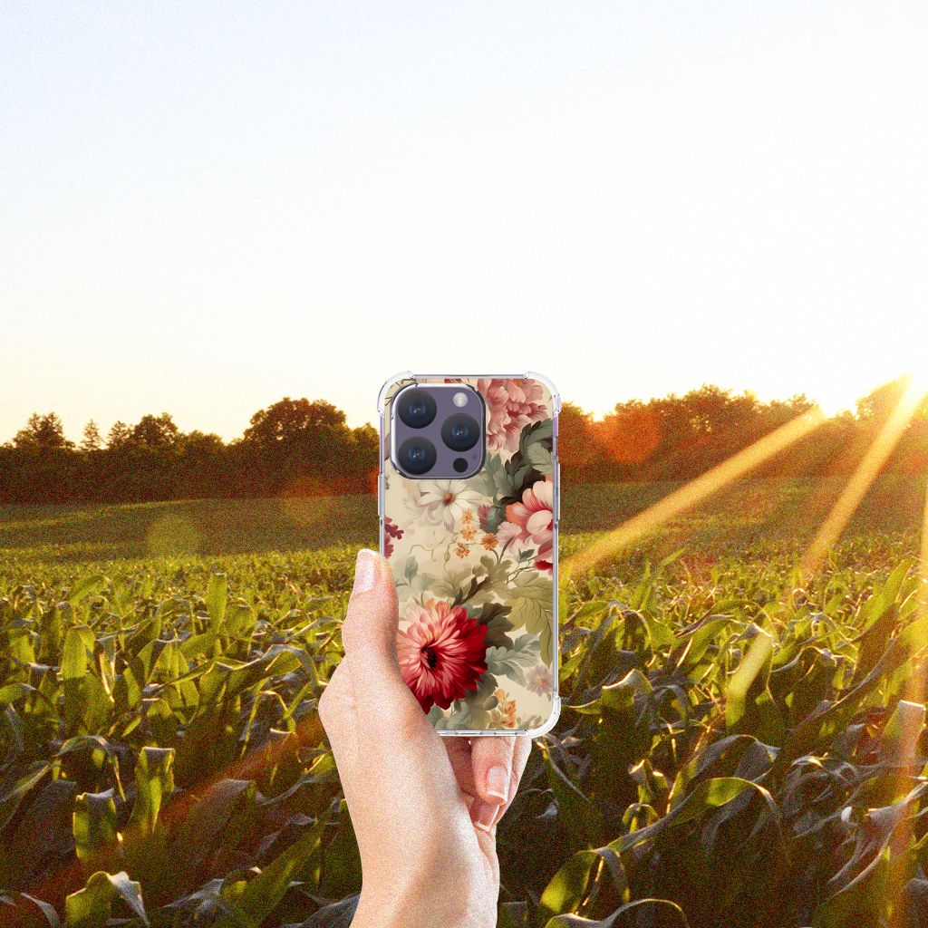 Case voor iPhone 15 Pro Bloemen B2C Telecom