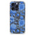 iPhone 16 Pro Case voor iPhone 16 Pro Flowers Blue bloemen design achterkant
