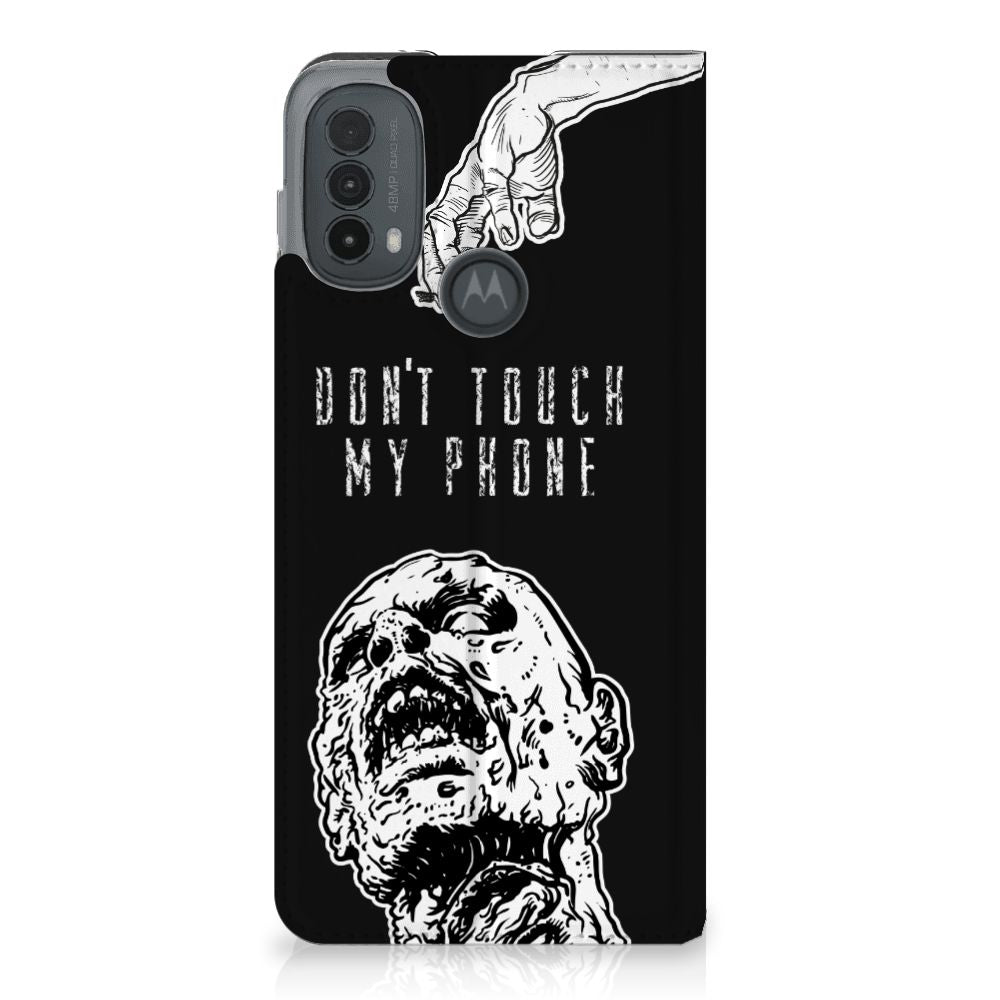 Motorola Moto E20 Design Case Zombie achterkant