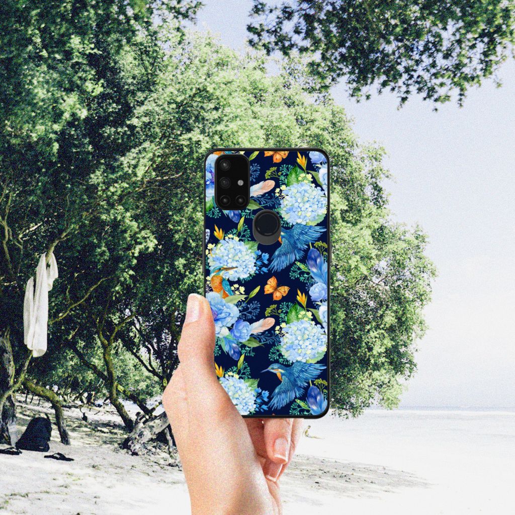 Dierenprint Telefoonhoesje voor OnePlus Nord N10 5G IJsvogel B2C Telecom
