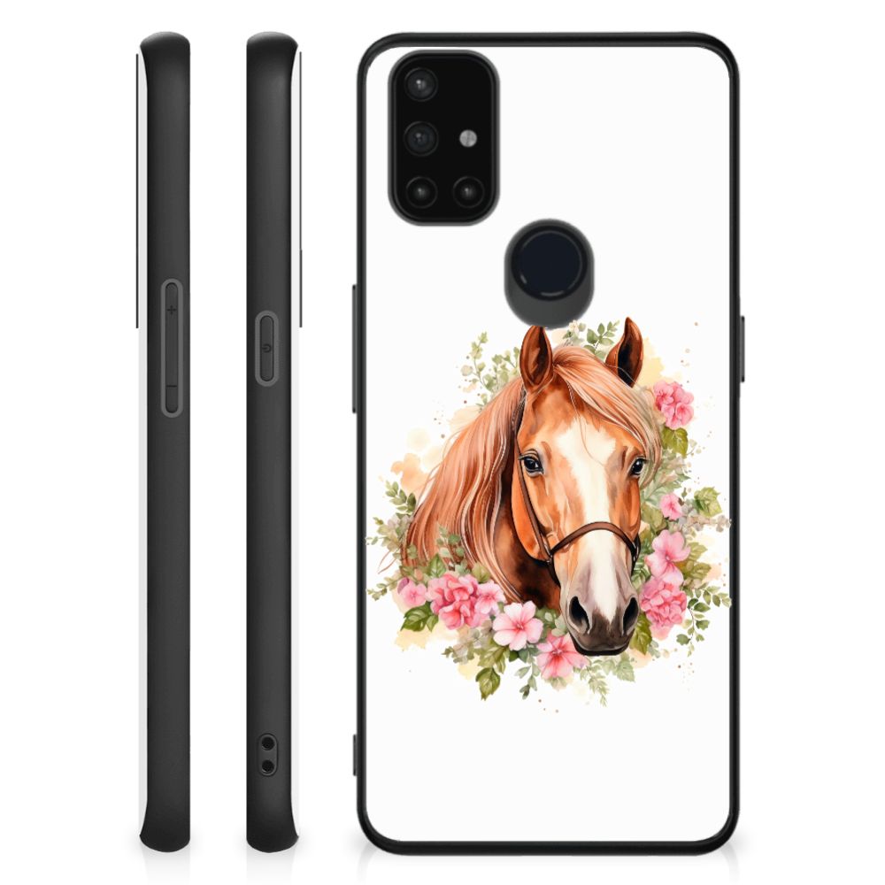 Dierenprint Telefoonhoesje voor OnePlus Nord N10 5G Paard B2C Telecom