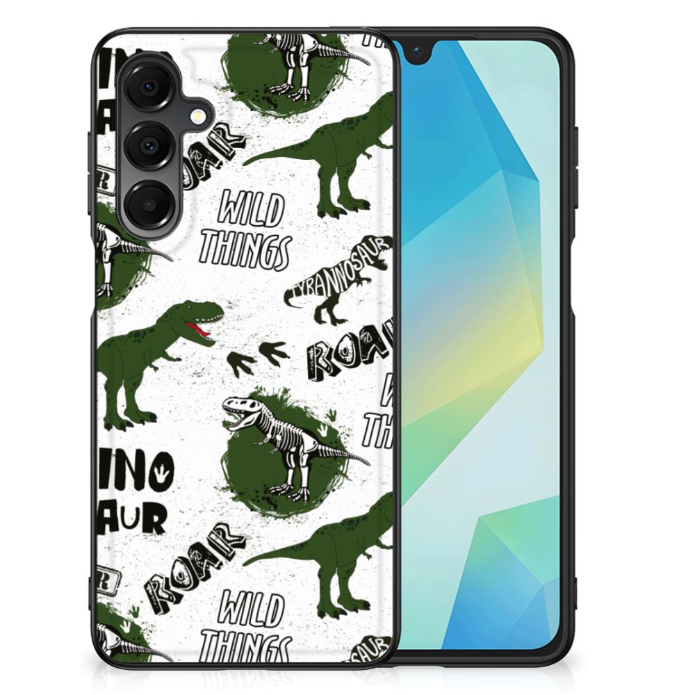 Samsung Galaxy A16 5G/4G Dierenprint Telefoonhoesje Dinosaurus voorkant