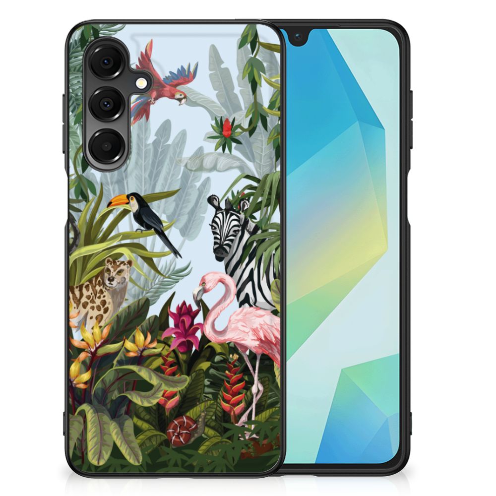 Samsung Galaxy A16 5G/4G Dierenprint Telefoonhoesje Jungle vooraanzicht
