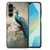 Samsung Galaxy A16 5G/4G Dierenprint Telefoonhoesje Vintage Pauwen voorkant