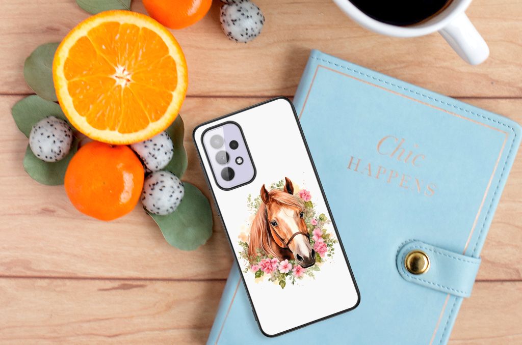 Dierenprint Telefoonhoesje voor Samsung Galaxy A33 5G Paard B2C Telecom