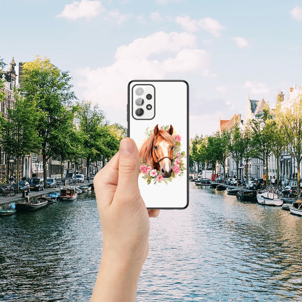 Dierenprint Telefoonhoesje voor Samsung Galaxy A52 | A52s (5G/4G) Paard B2C Telecom