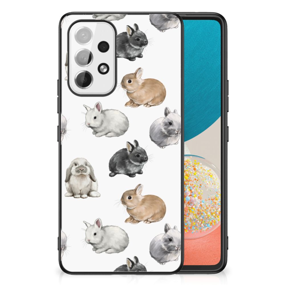 Dierenprint Telefoonhoesje voor Samsung Galaxy A53 Konijntjes B2C Telecom